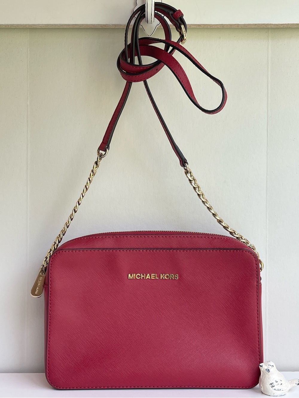 Micheal Kors Red Shoulder Crossbody